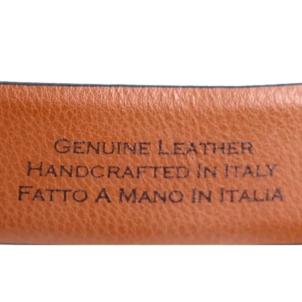 Josef Abboud BROWN GENUINE LEATHER 1.25